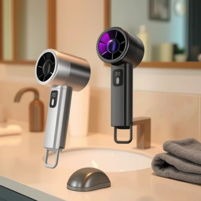 New arrival cross-border 199-speed digital display usb small fan, foldable and desktop turbine high wind power fan, fashion portable